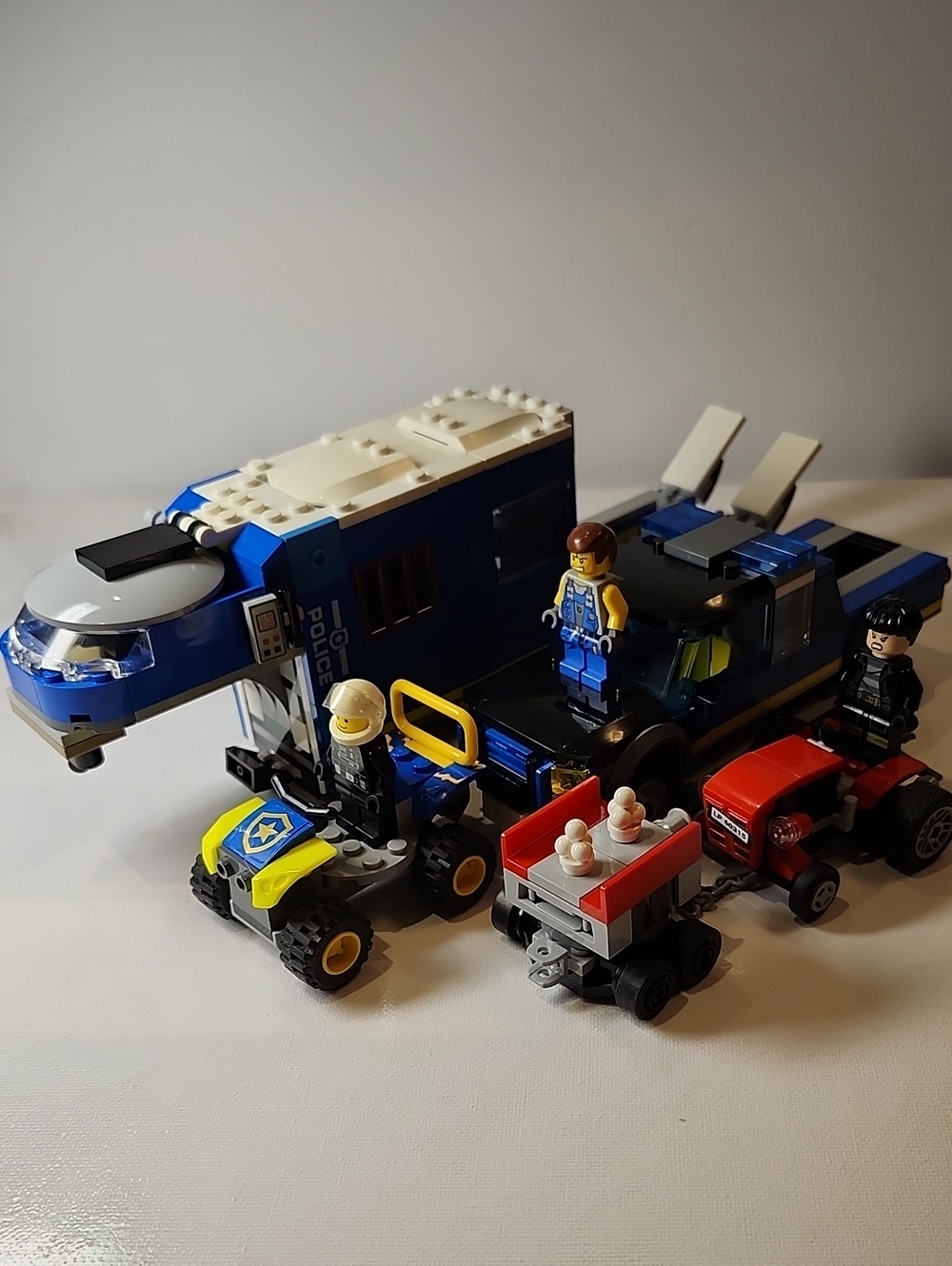 Lego Kids Police Transport Truck Playset - Blue and White
